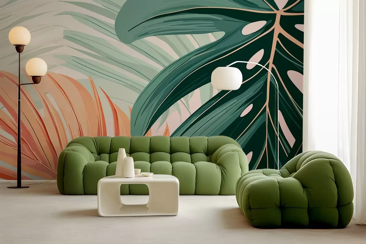 murales de pared Hojas w01843