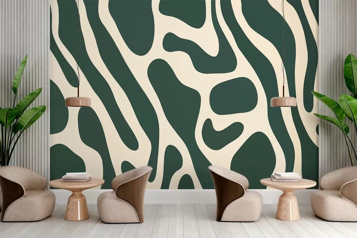 murales de pared Ondas estilizadas w01972