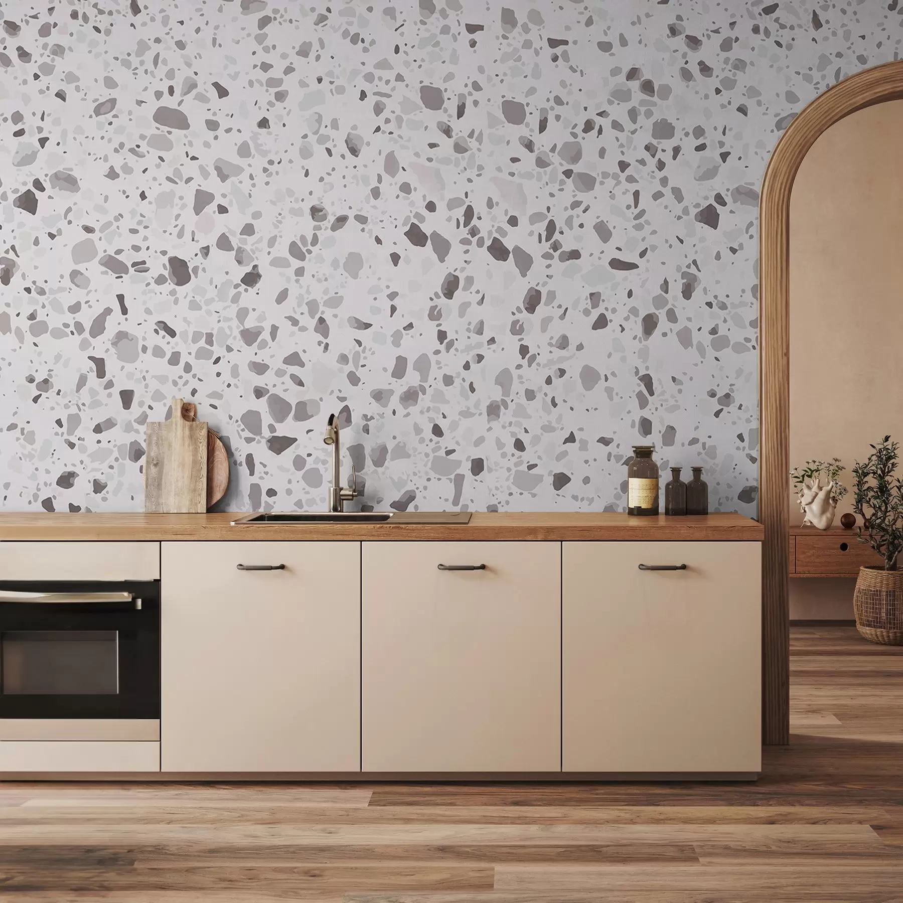 murales de pared Elegante diseño de textura de superficie moteada u99669