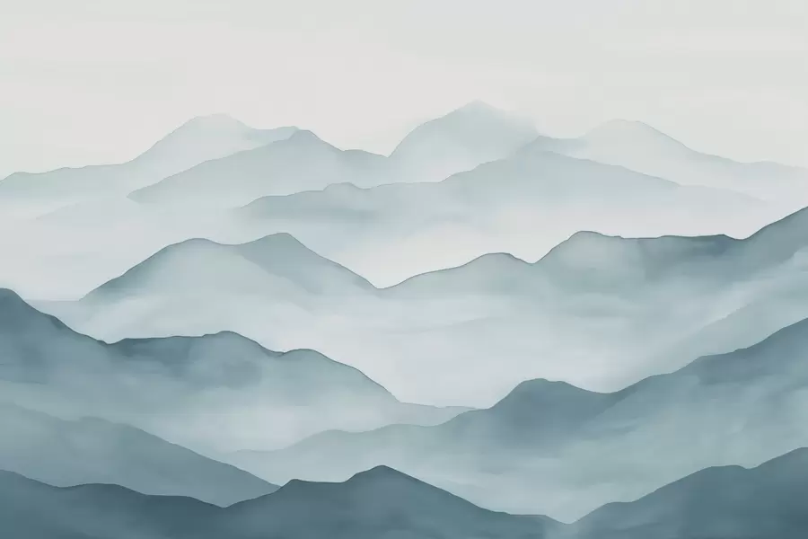 murales de pared Montañas abstractas w02078