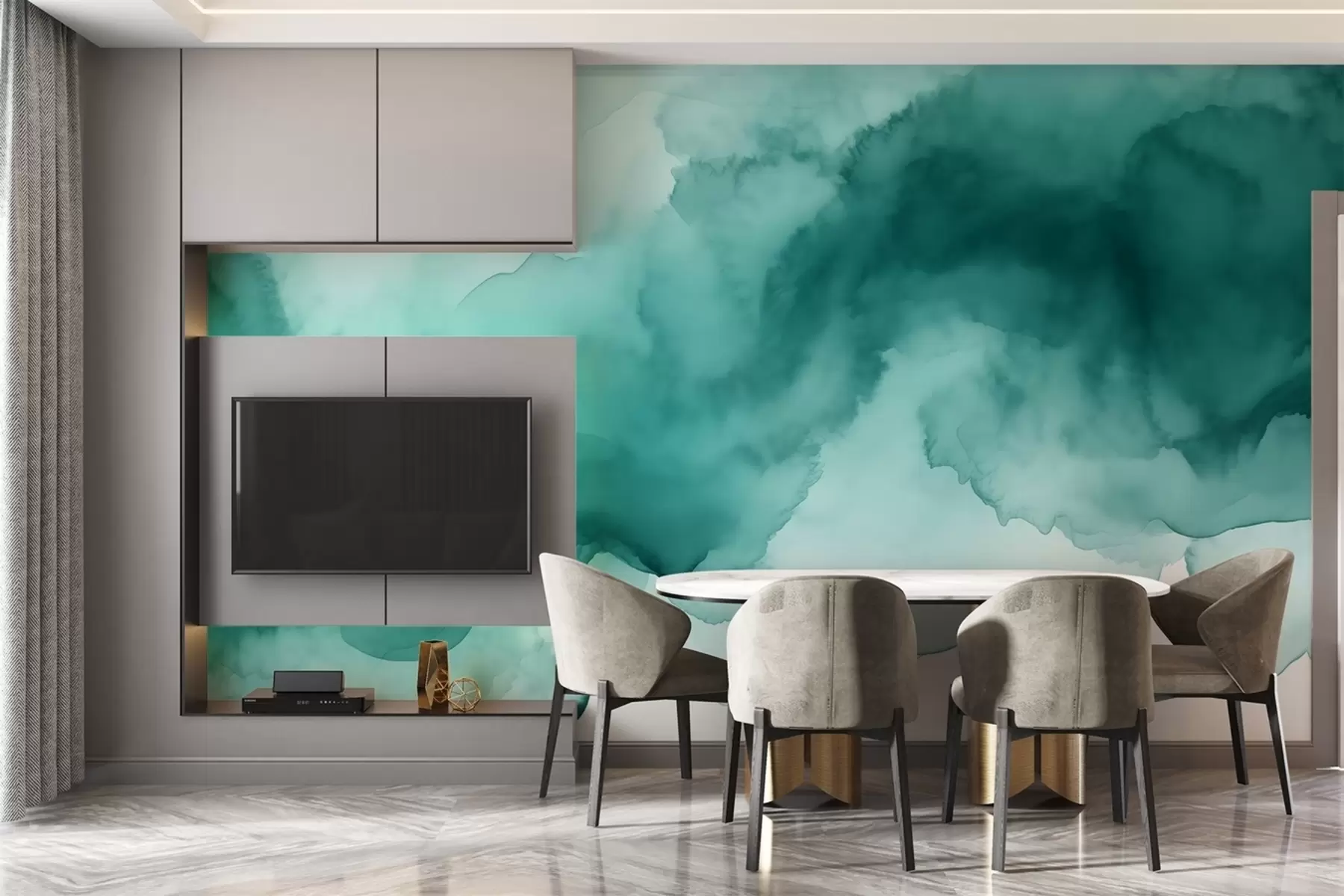 murales de pared Diluciones abstractas de pintura w02114