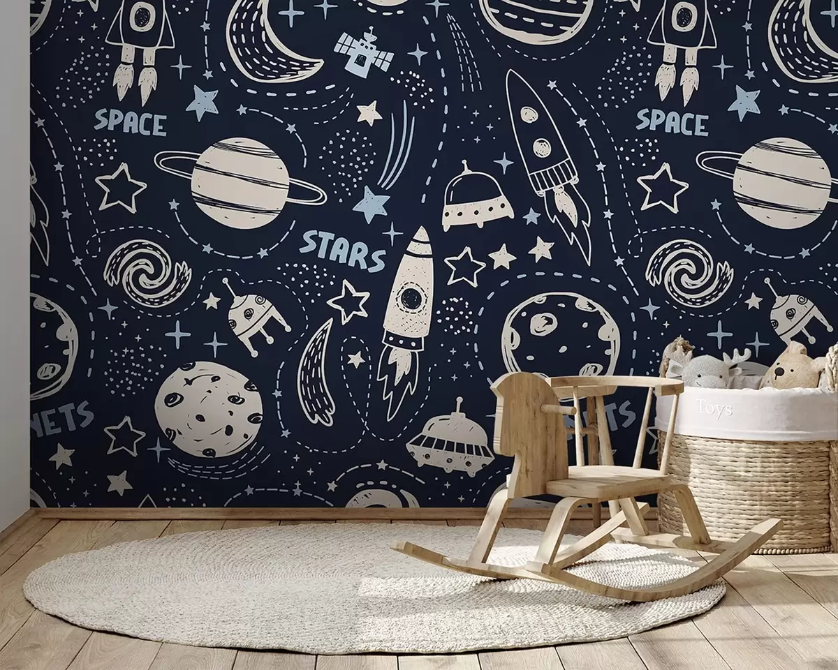 murales de pared Aventura cósmica por el universo u97584