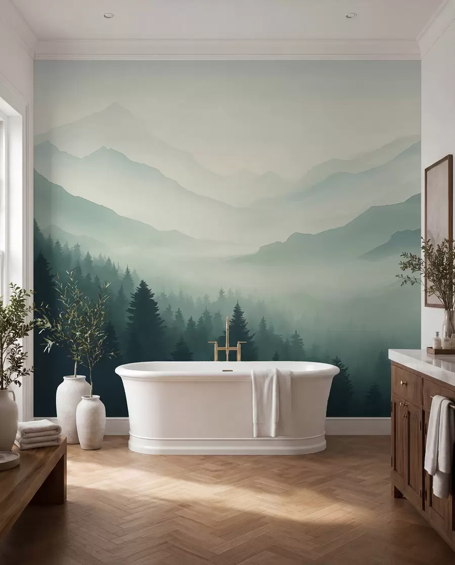 murales de pared Bosques y montañas w02186