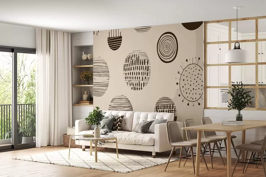 murales de pared Patrones gráficos abstractos w02163