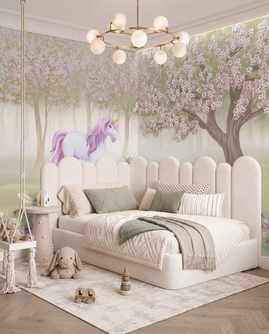 murales de pared Huerto de unicornios w02269