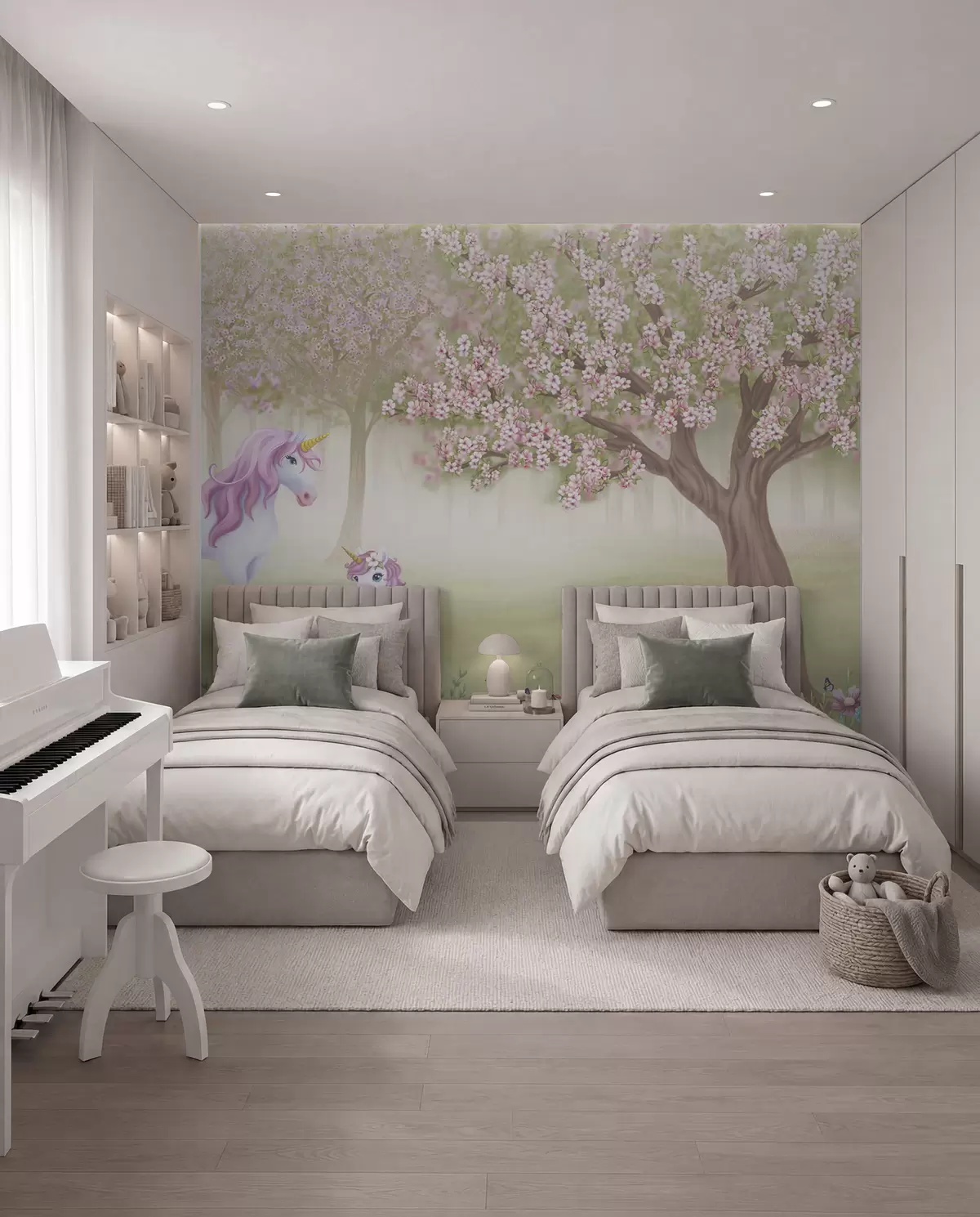 murales de pared Huerto de unicornios w02269