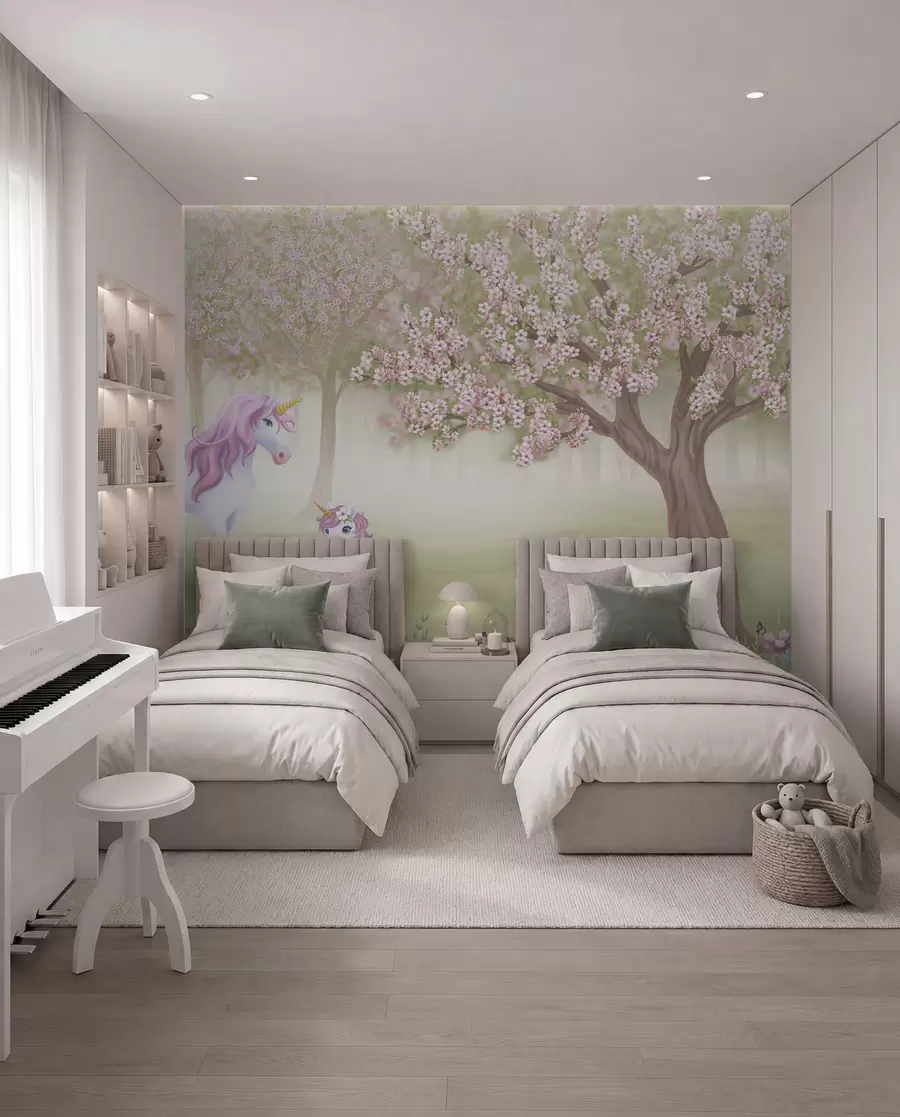 murales de pared Huerto de unicornios w02269