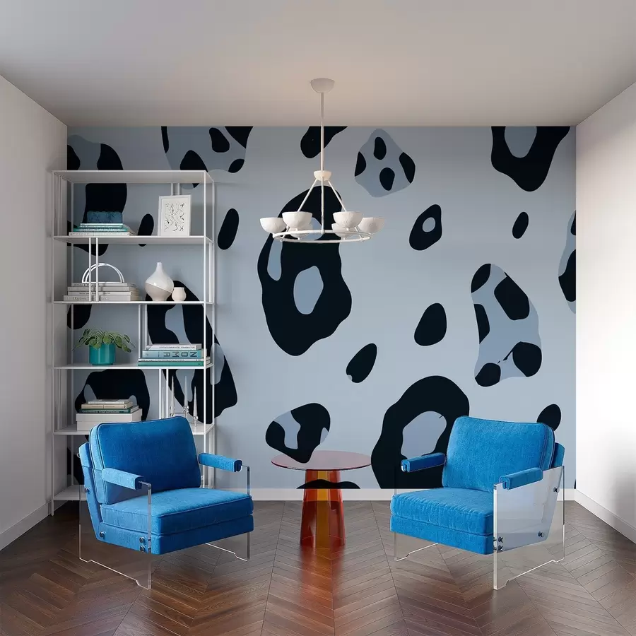 murales de pared Abstracción de manchas de leopardo w02308v1