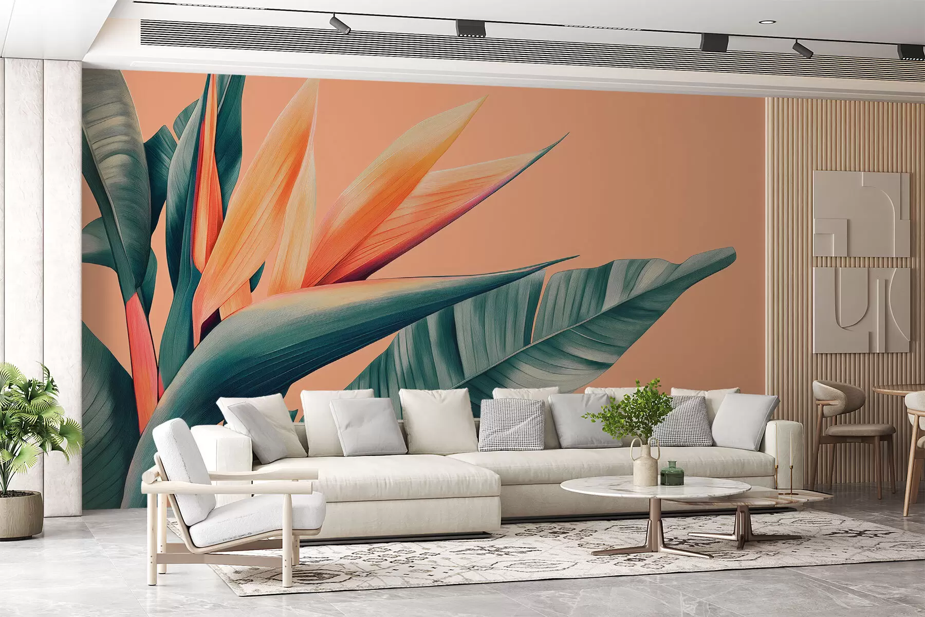 murales de pared Gran strelitzia w08454