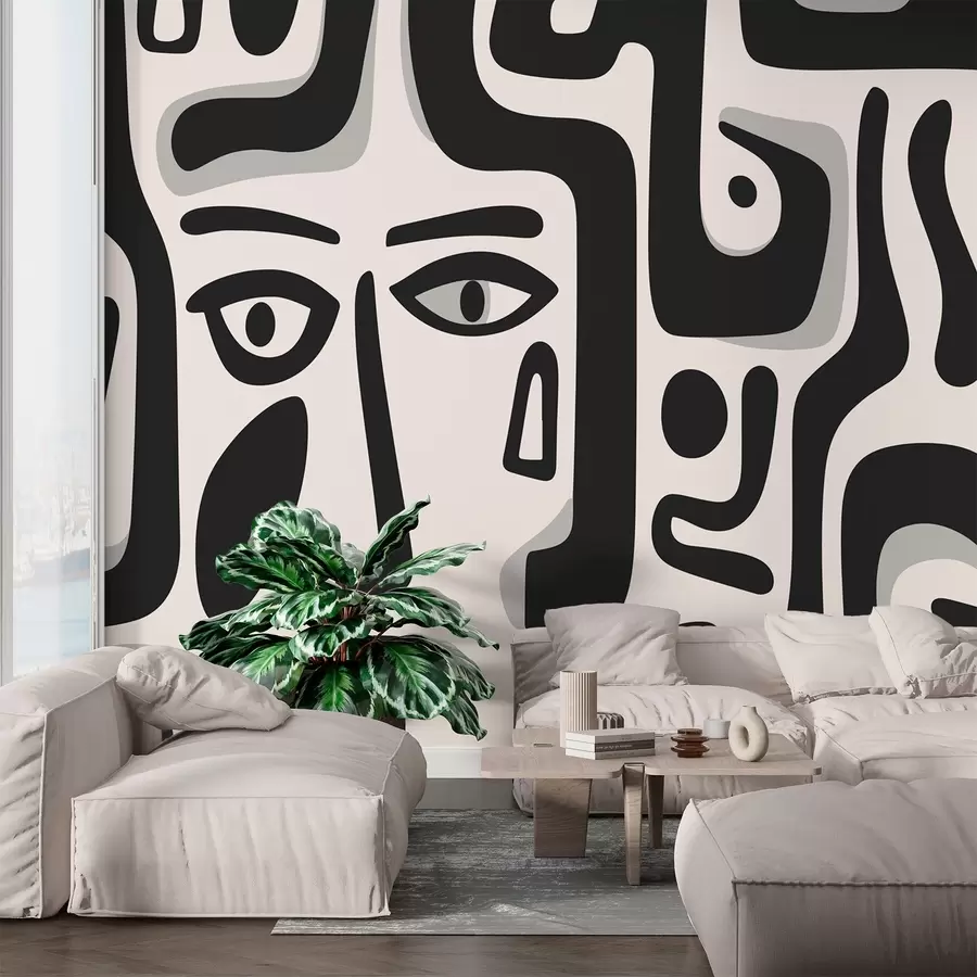 murales de pared Cara abstracta w02414