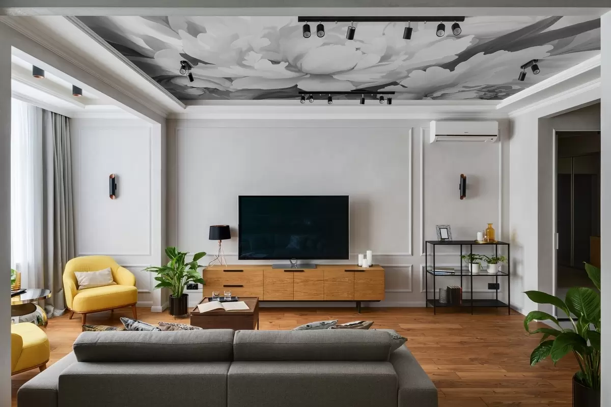 murales de pared Peonías en monocromo w02416