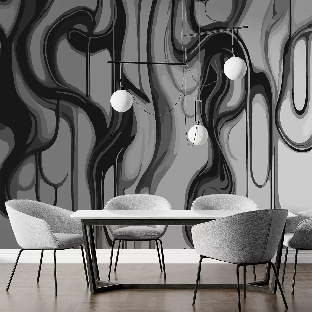 murales de pared Líneas abstractas w02421v1