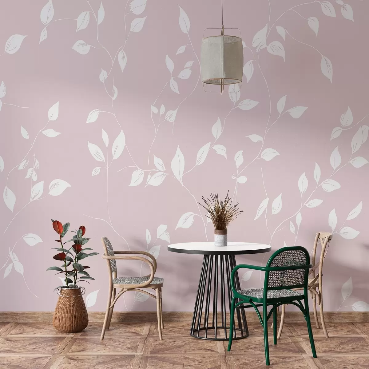 murales de pared Siluetas de ramas w02465