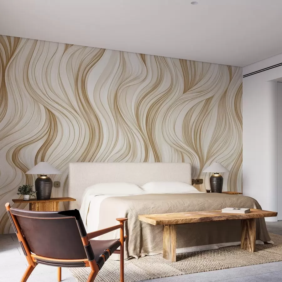 murales de pared Ondas verticales suaves w02505