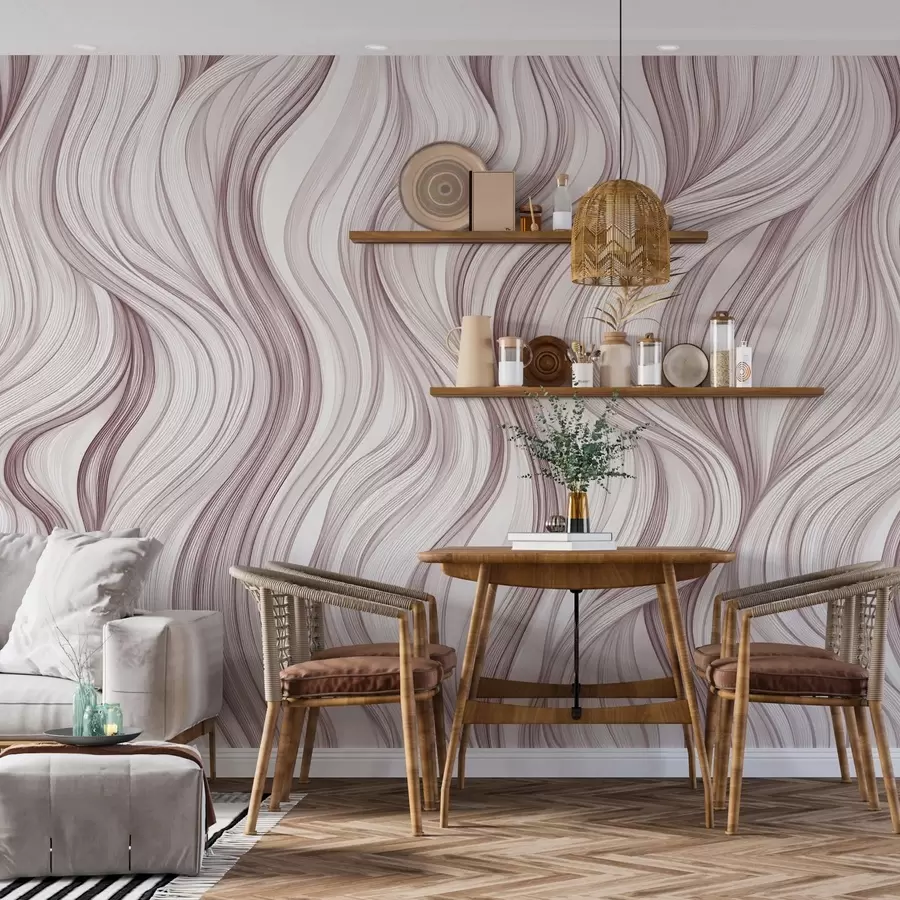 murales de pared Ondas verticales suaves w02505v2