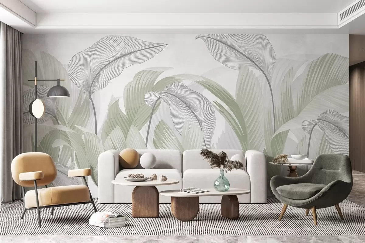 murales de pared Follaje exuberante w02508v3