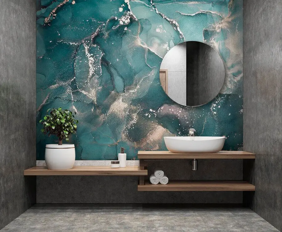 murales de pared nebulosa de mármol u49635