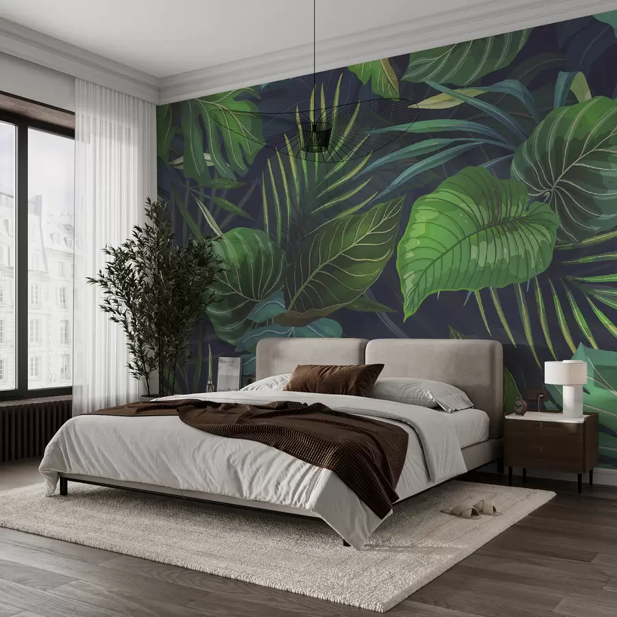 murales de pared Suculentas hojas tropicales u51864
