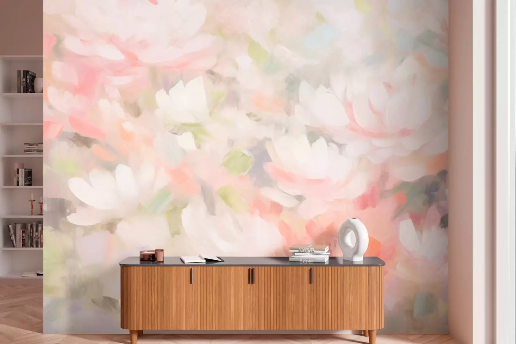 murales de pared Flores rosas w08547