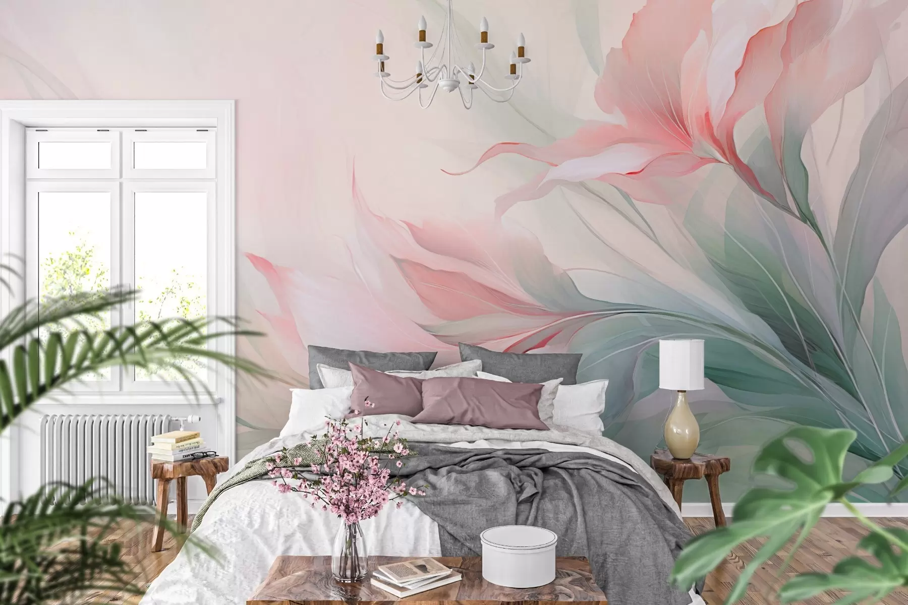 murales de pared Delicados motivos multicolores w02596