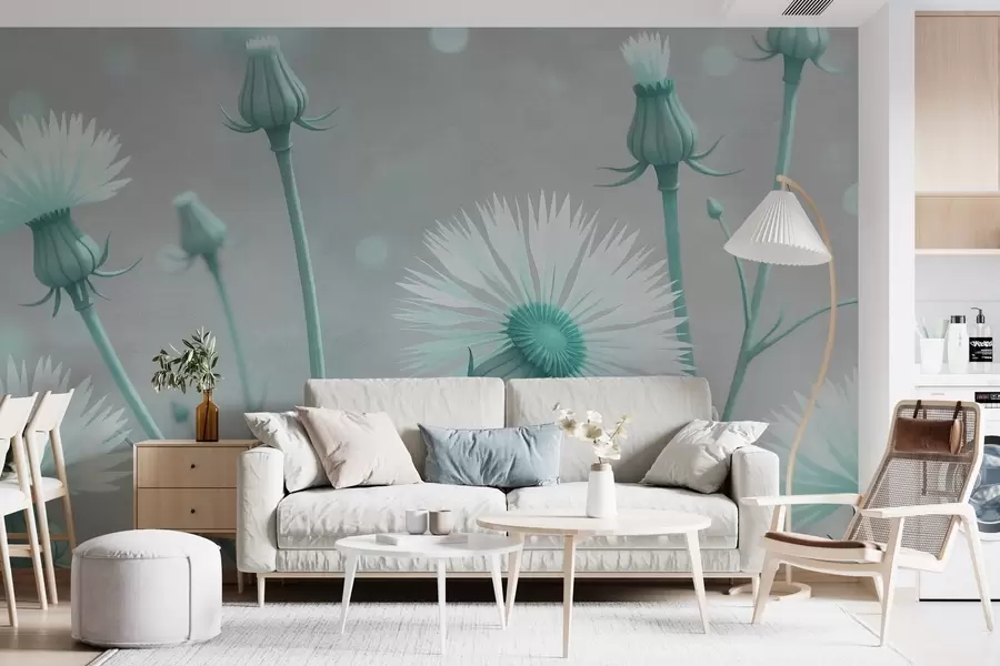 murales de pared Dientes de león pintados w02614v1