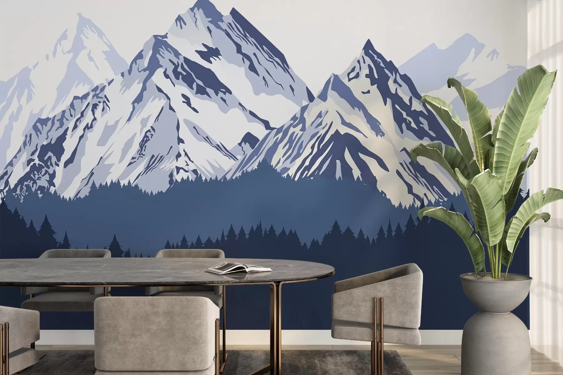 murales de pared Silencio de las montañas w02648