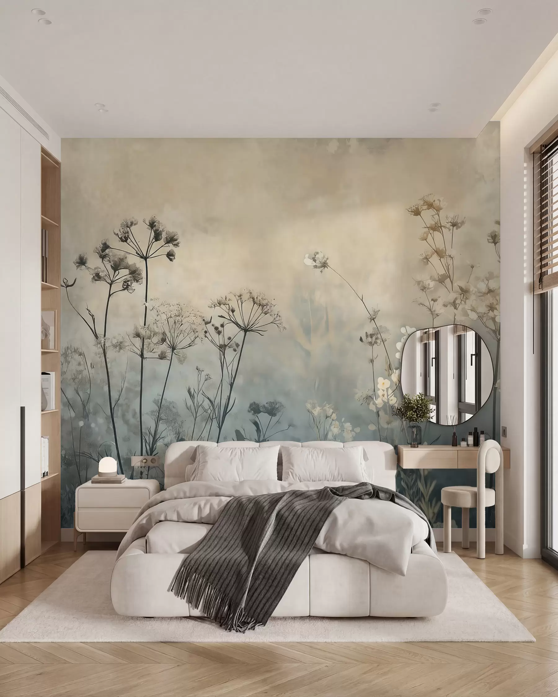murales de pared Encuentro de flores silvestres w02685