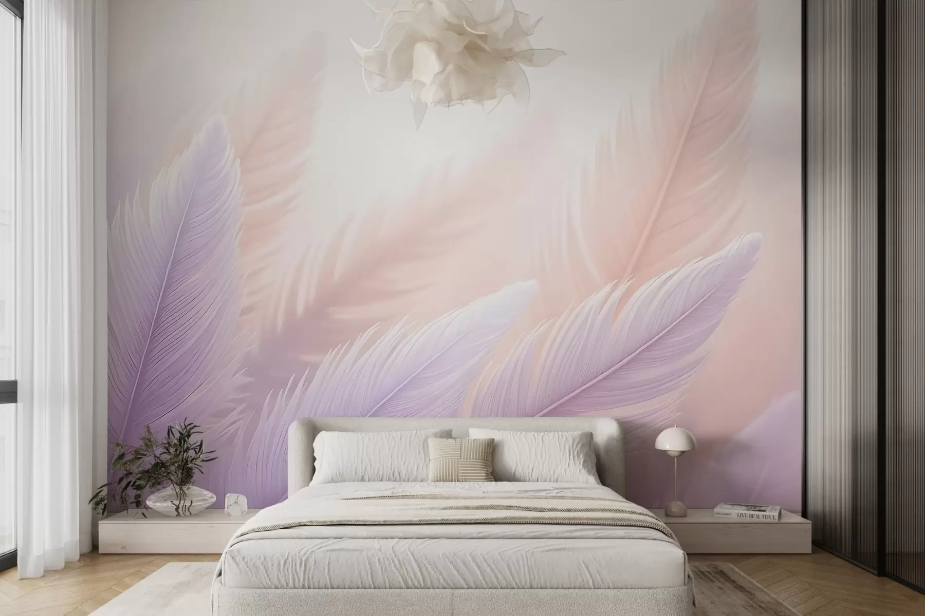 murales de pared Plumas volumétricas w02604v1