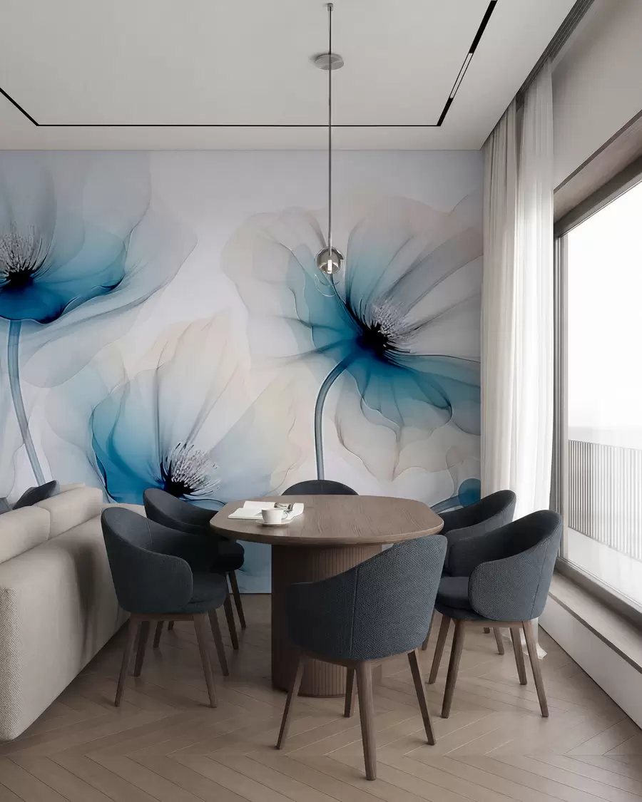 murales de pared Flores transparentes w02696