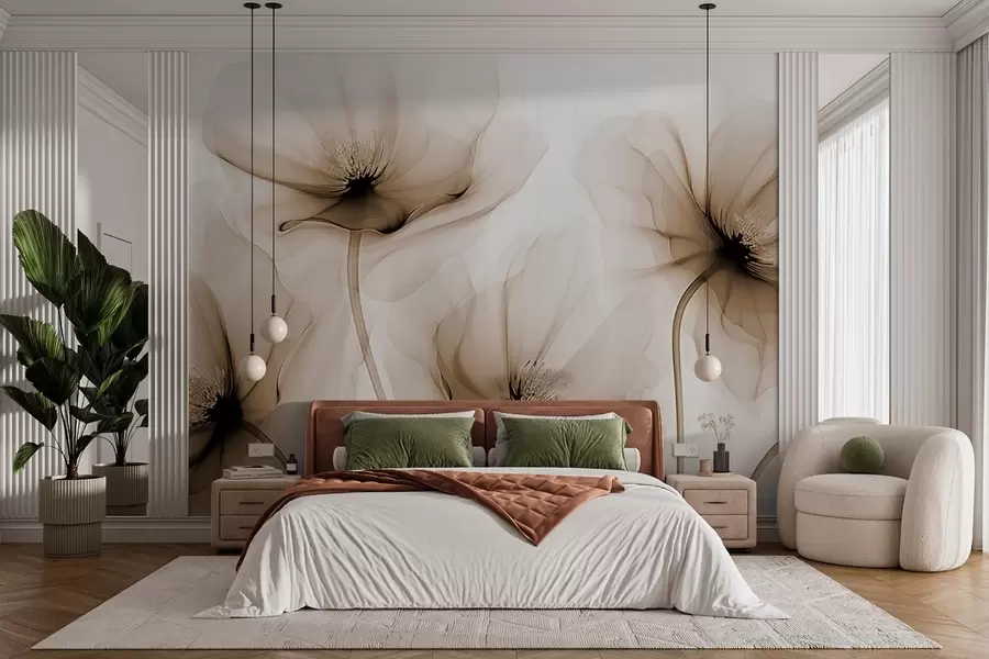 murales de pared Flores transparentes w02696v1