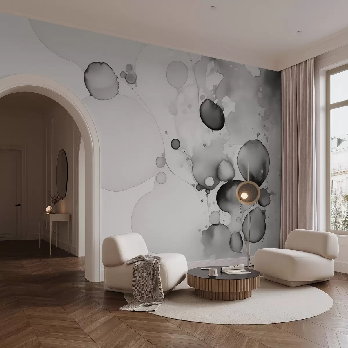 murales de pared Manchas imitación acuarela húmeda w02719