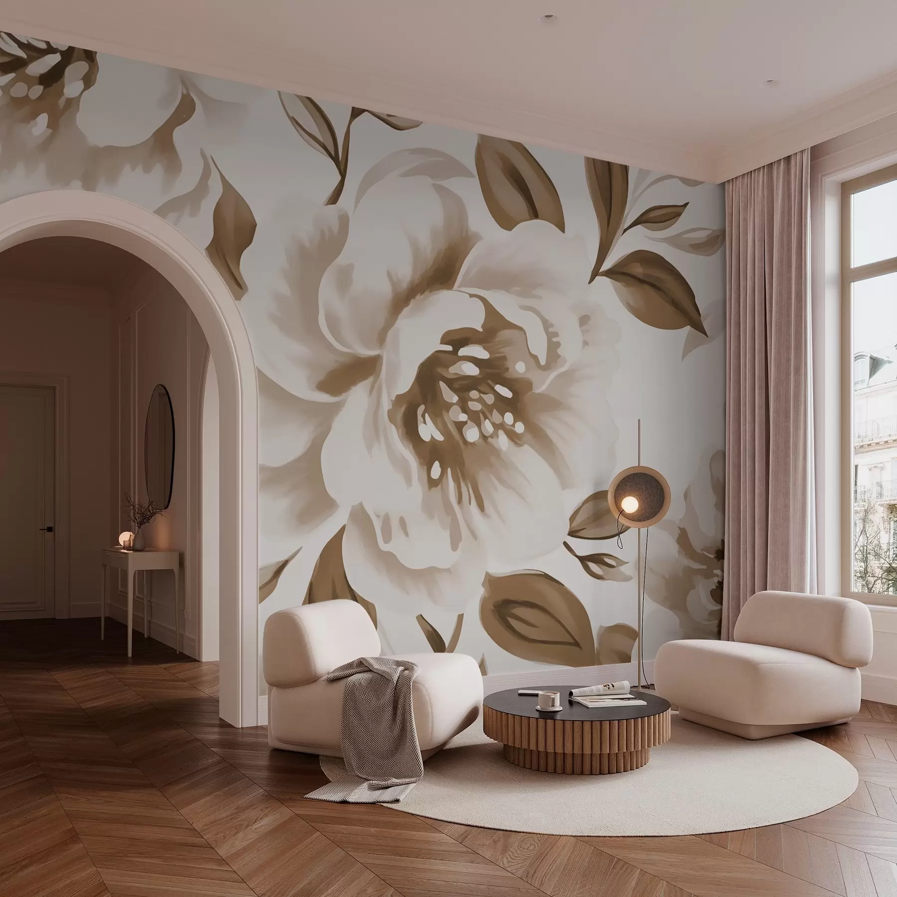 murales de pared Flor grande w02757v2