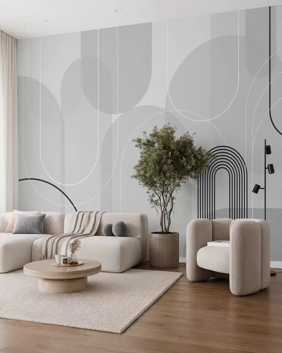 murales de pared Elegantes arcos minimalistas w02826v1