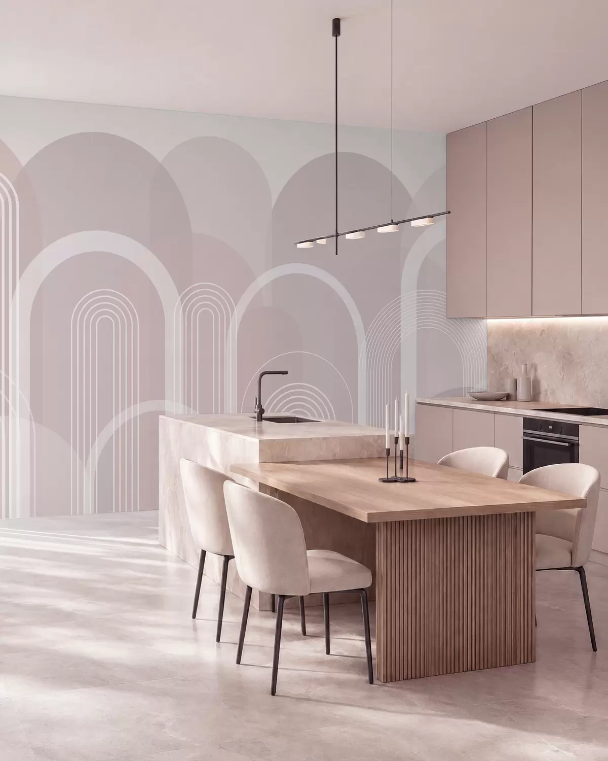 murales de pared Arcos geométricos boho w02935