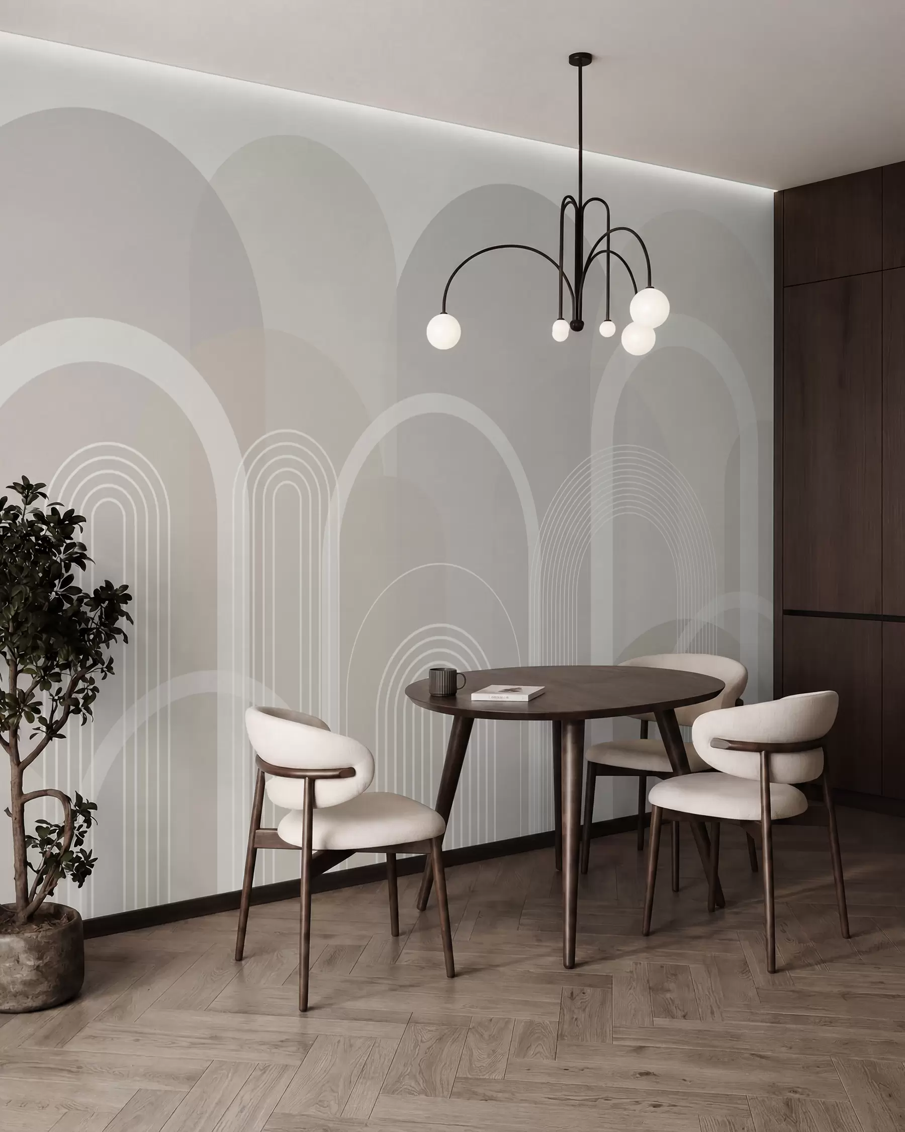 murales de pared Arcos finos sobre arena w02935v1