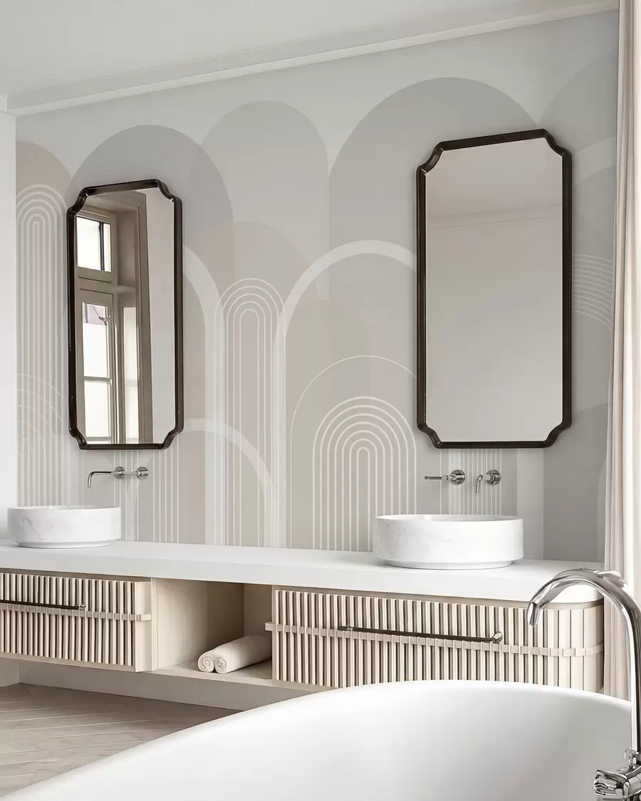 murales de pared Arcos geométricos boho w02935v1