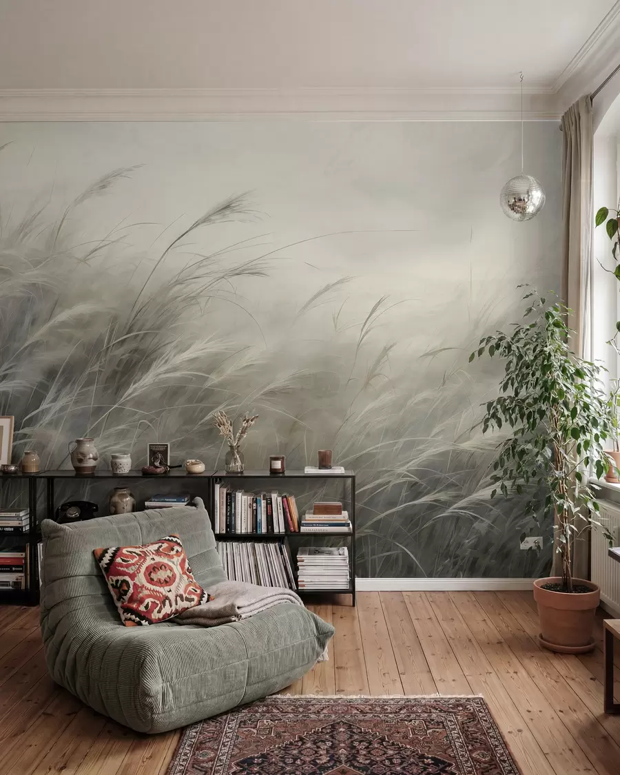 murales de pared Prado al viento en arena w02985