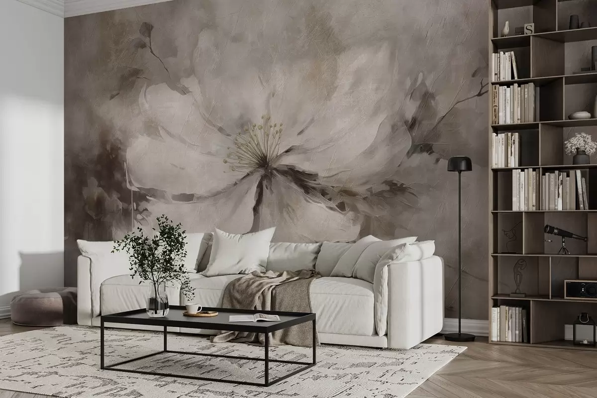 murales de pared Flor abstracta grande w08733