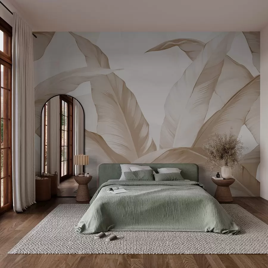 murales de pared Hojas de plátano w02999v2