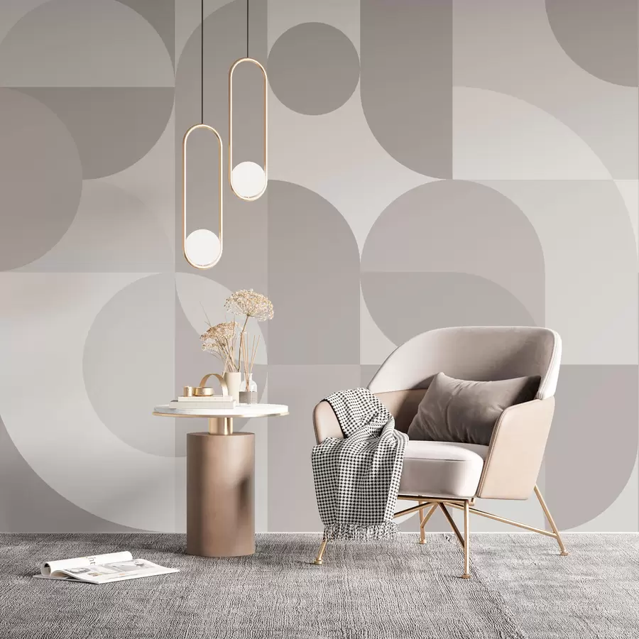 murales de pared Elegante tendencia geométrica w03058v1