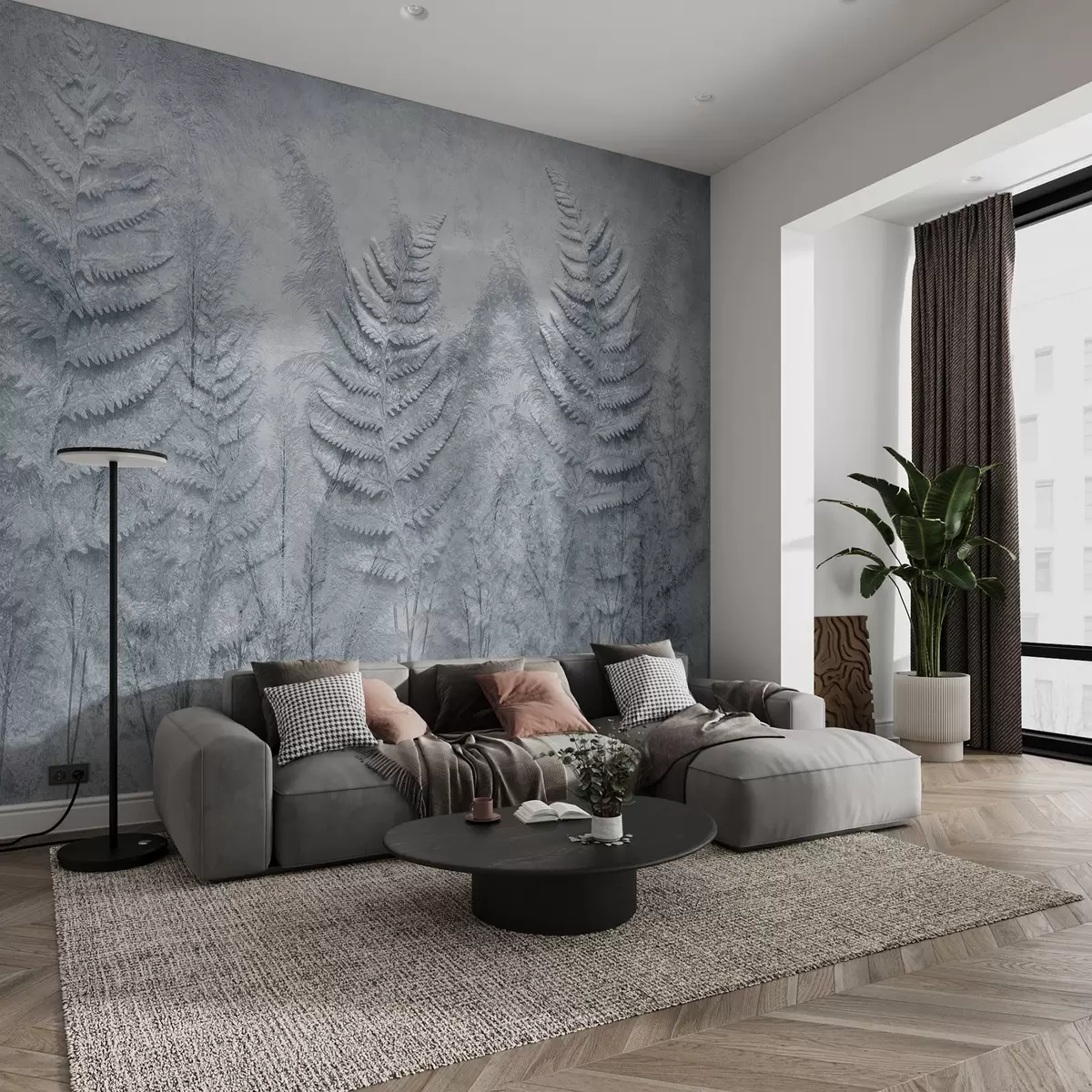 murales de pared Hierba de campo w03316v1