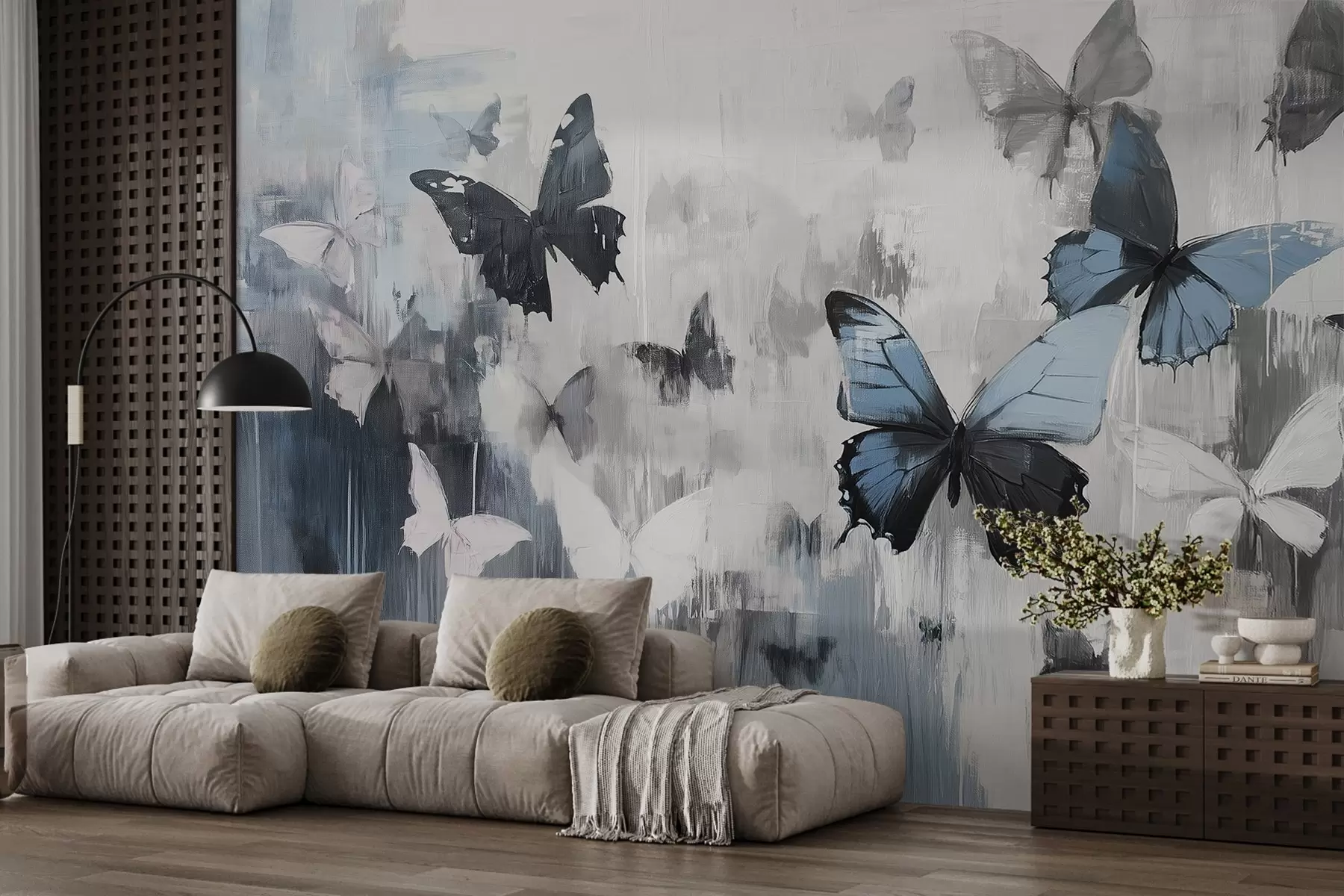 murales de pared Mariposas abstractas w08924
