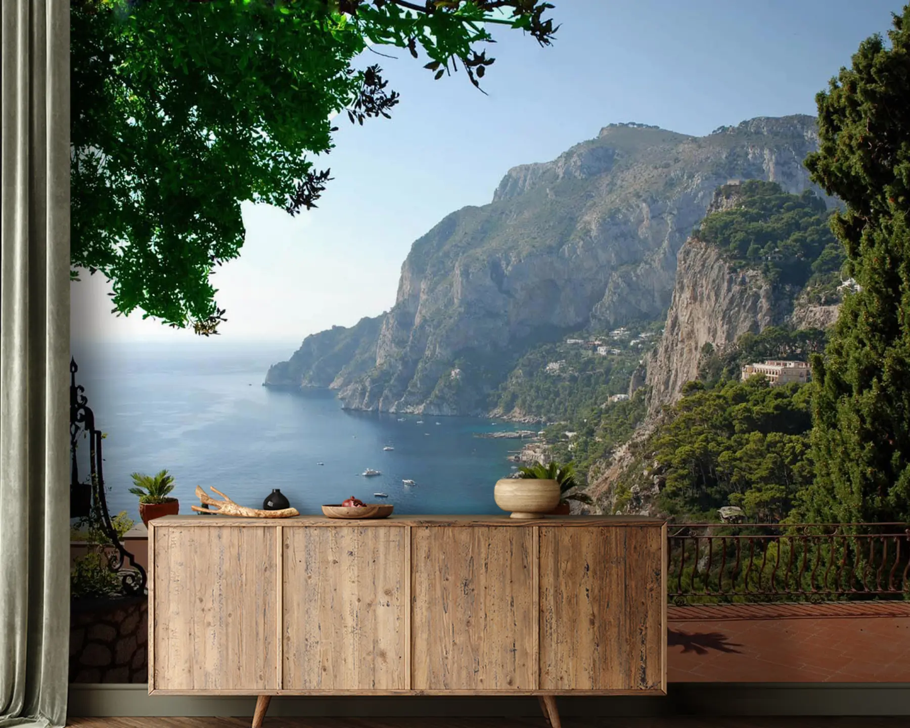 murales de pared paisaje mediterraneo u53438