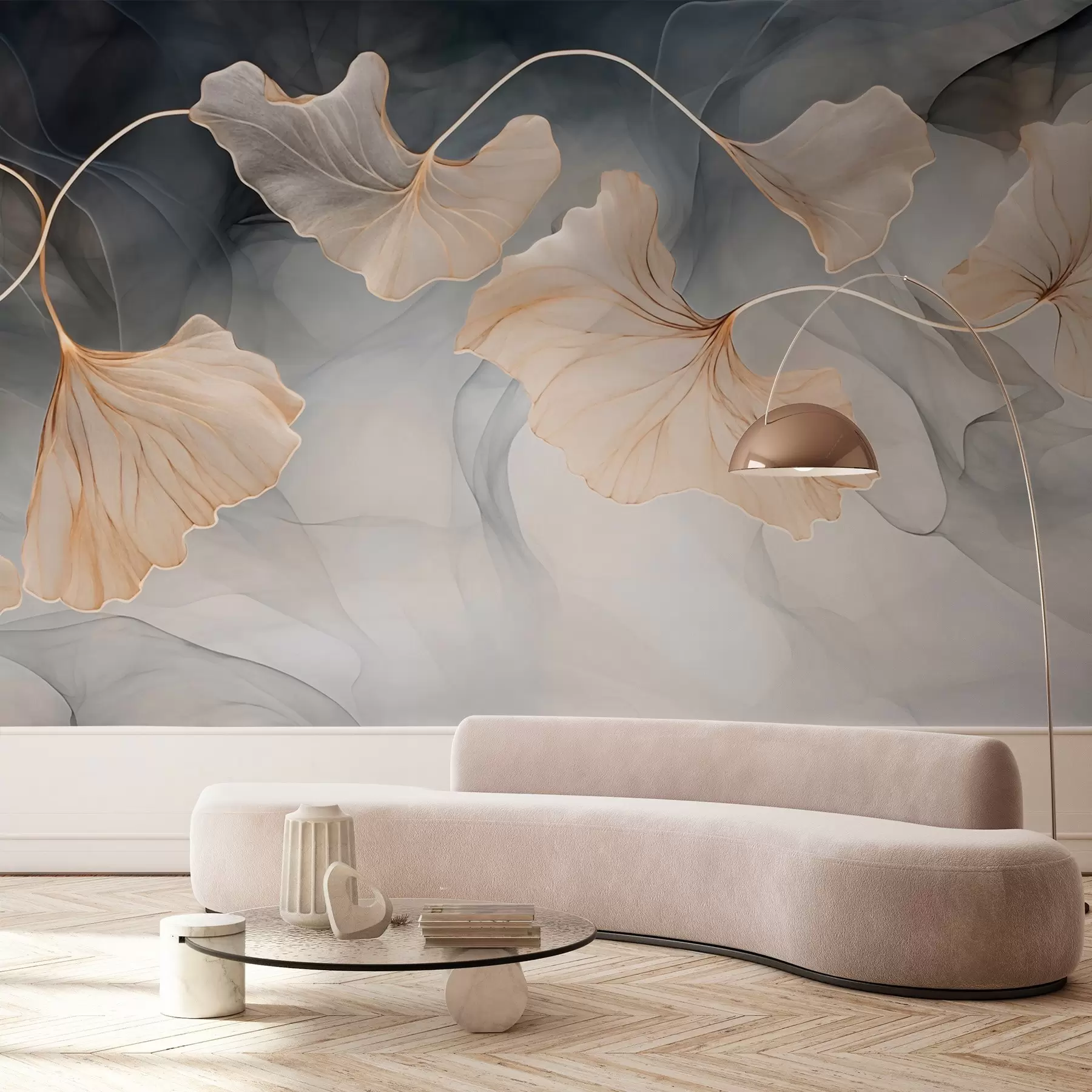 murales de pared Imagen abstracta de ginkgo w03511