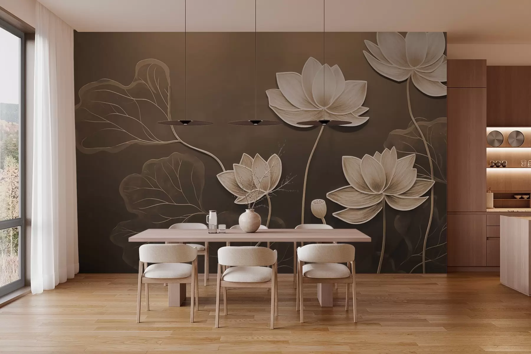 murales de pared Lotos w03591
