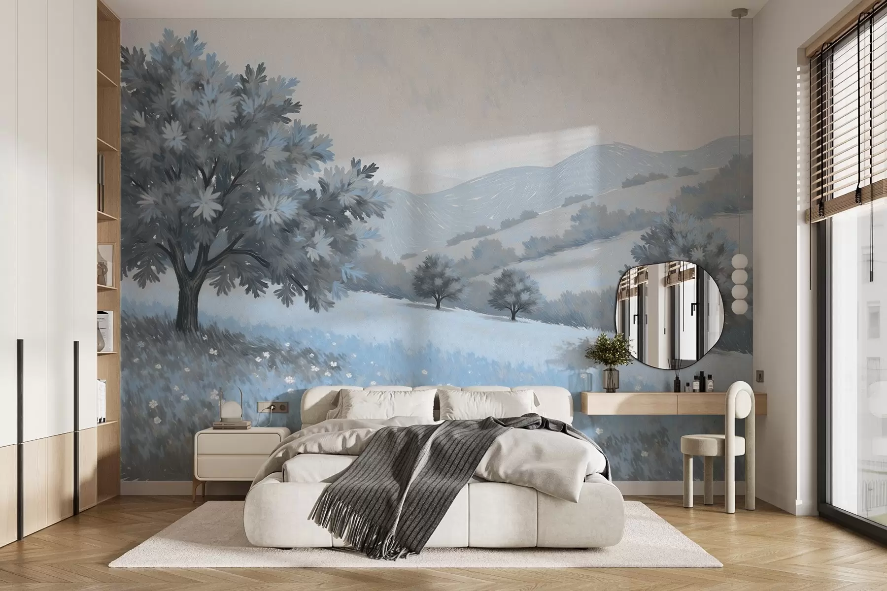 murales de pared Paisaje pintado al óleo w03656v2