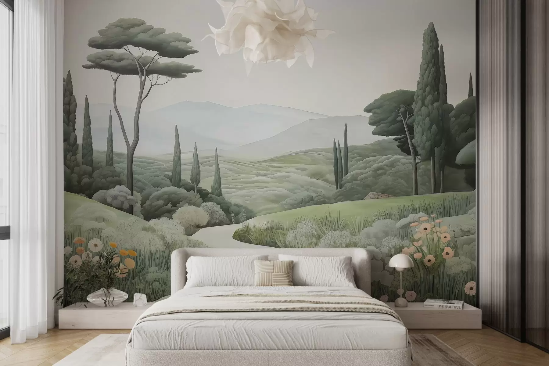 murales de pared Paisaje en acuarela w03659
