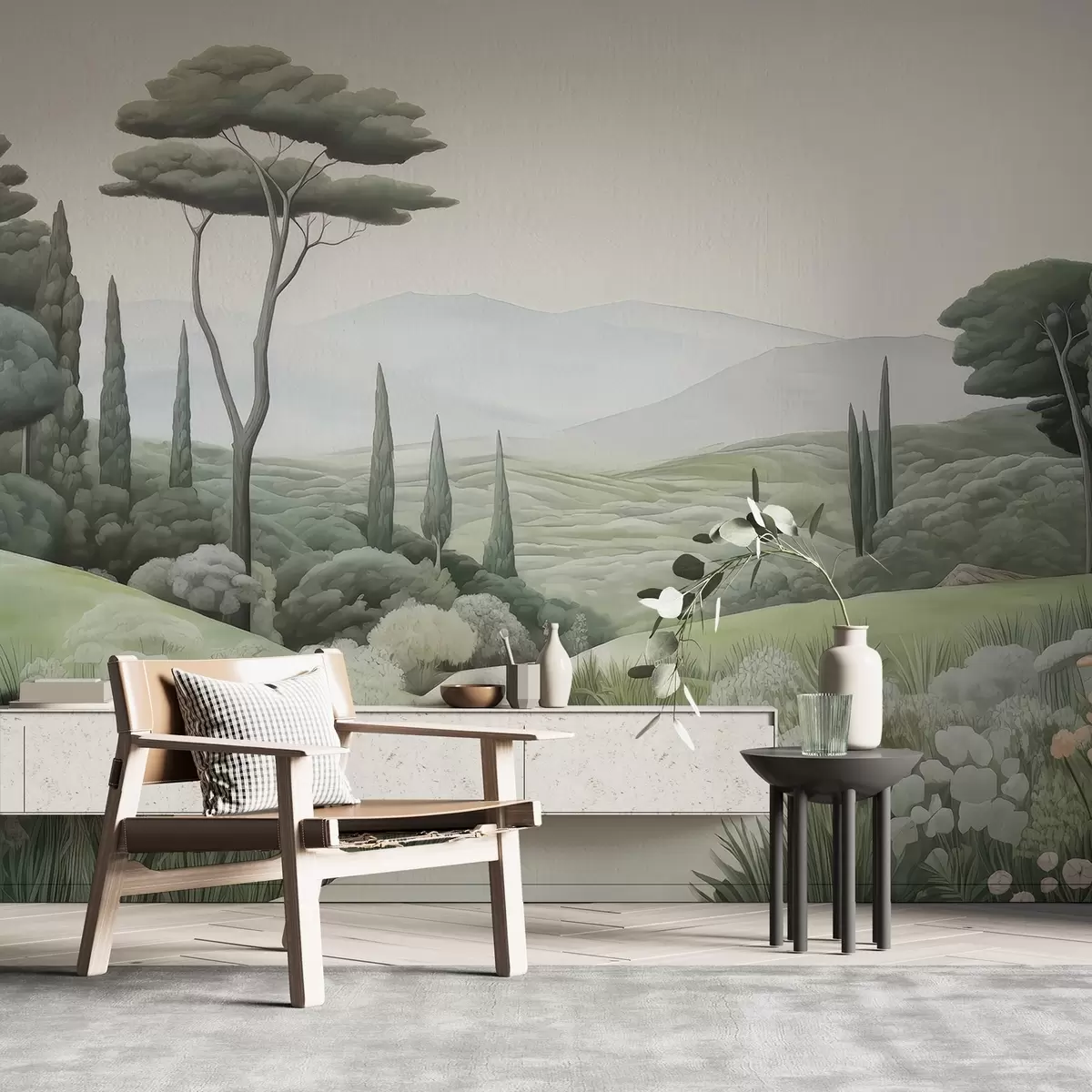 murales de pared Paisaje en acuarela w03659