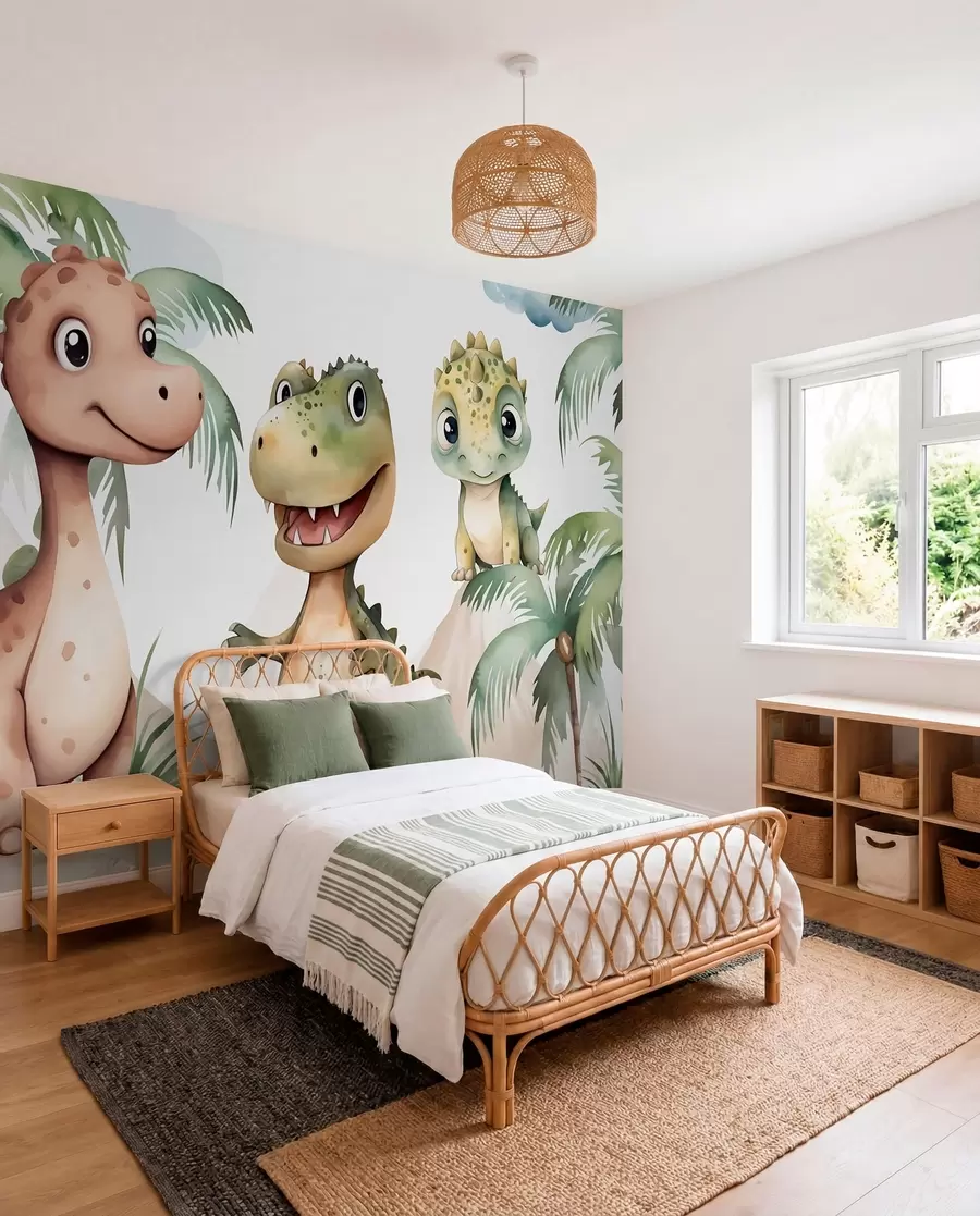 murales de pared Tres pequeños dinosaurios w03675
