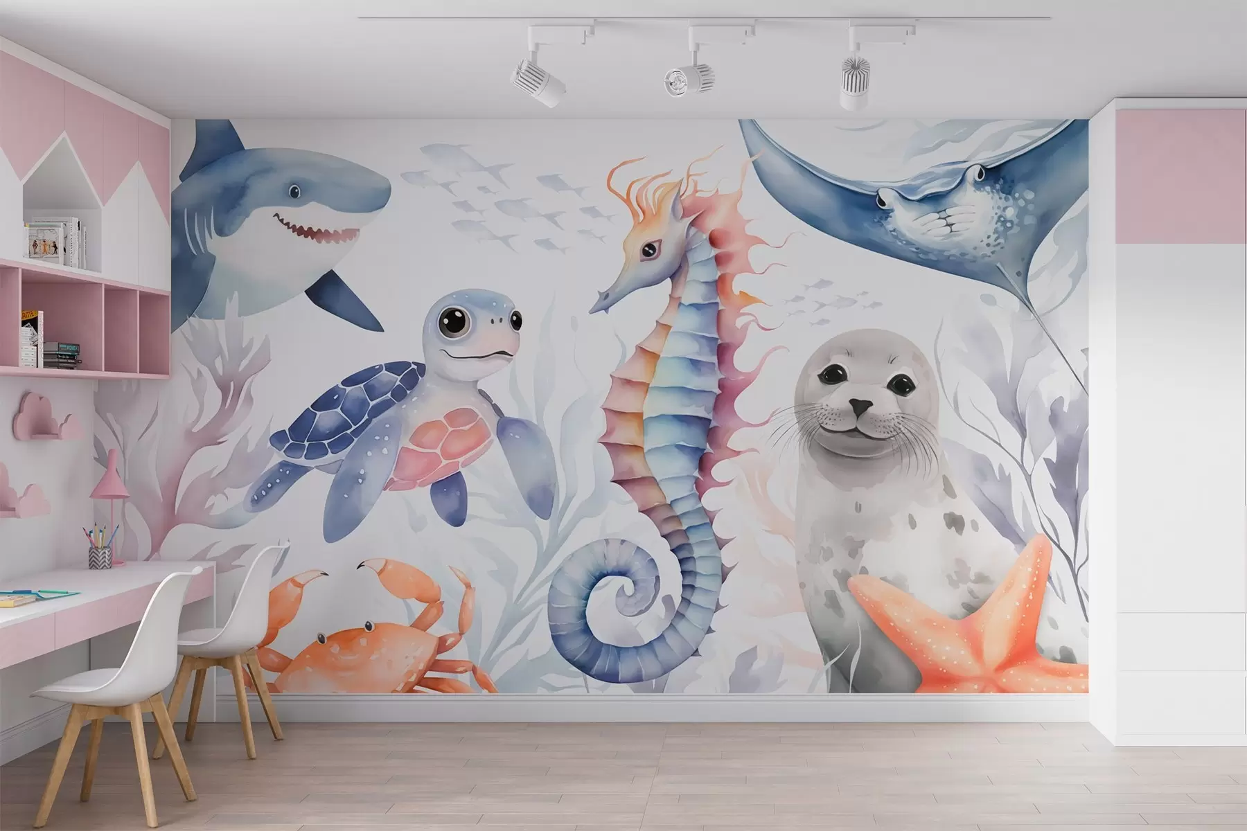 murales de pared Animales marinos w03676